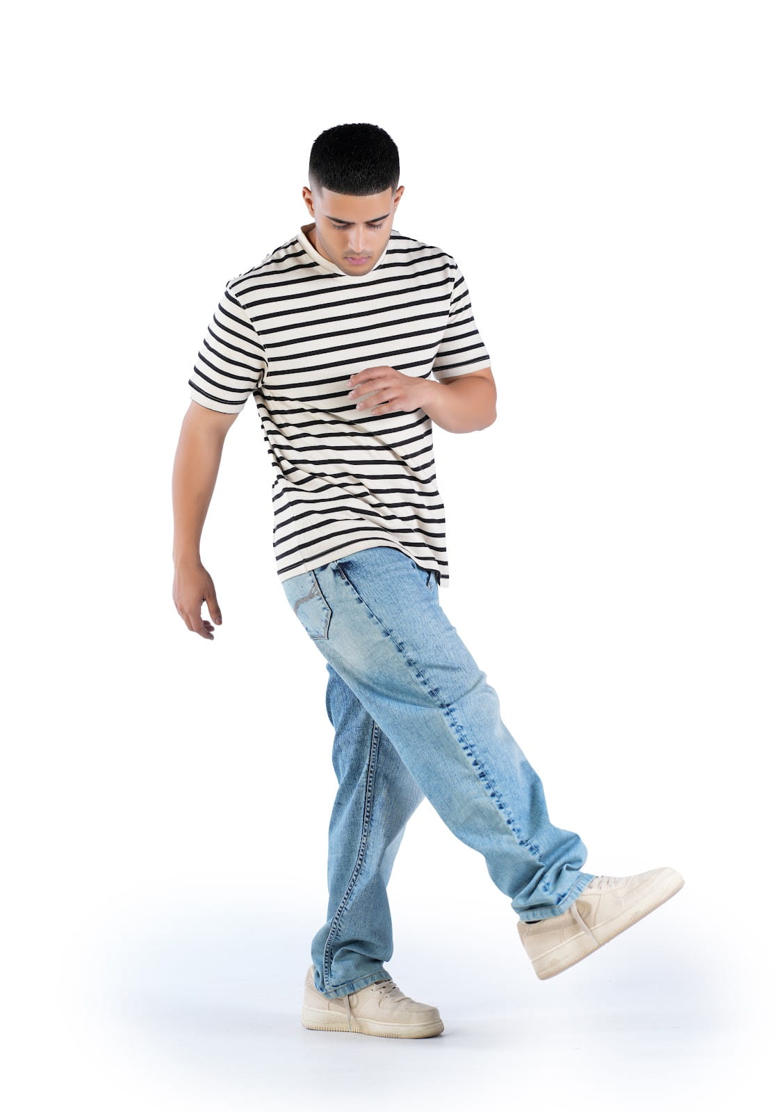 MENS ACID WASH RELAX STRAIGHT FIT JEANS