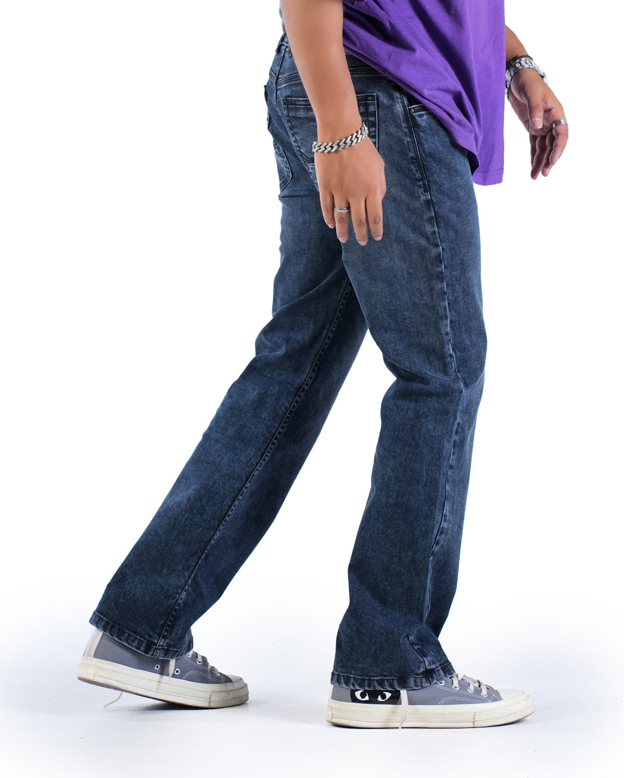 MENS CLOUD WASH BOOT-CUT FIT JEANS