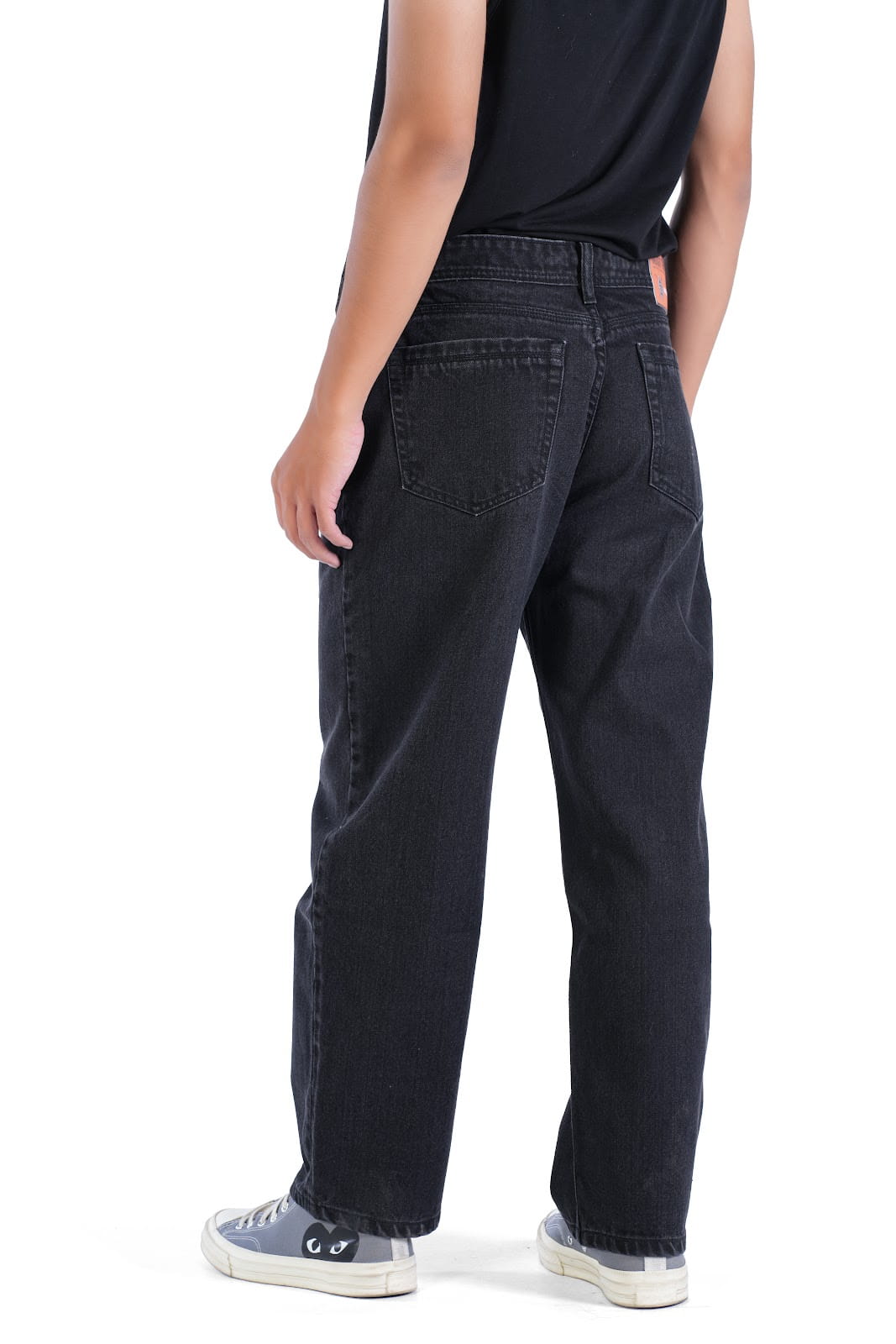 MENS JET BLACK TONE ON TONE