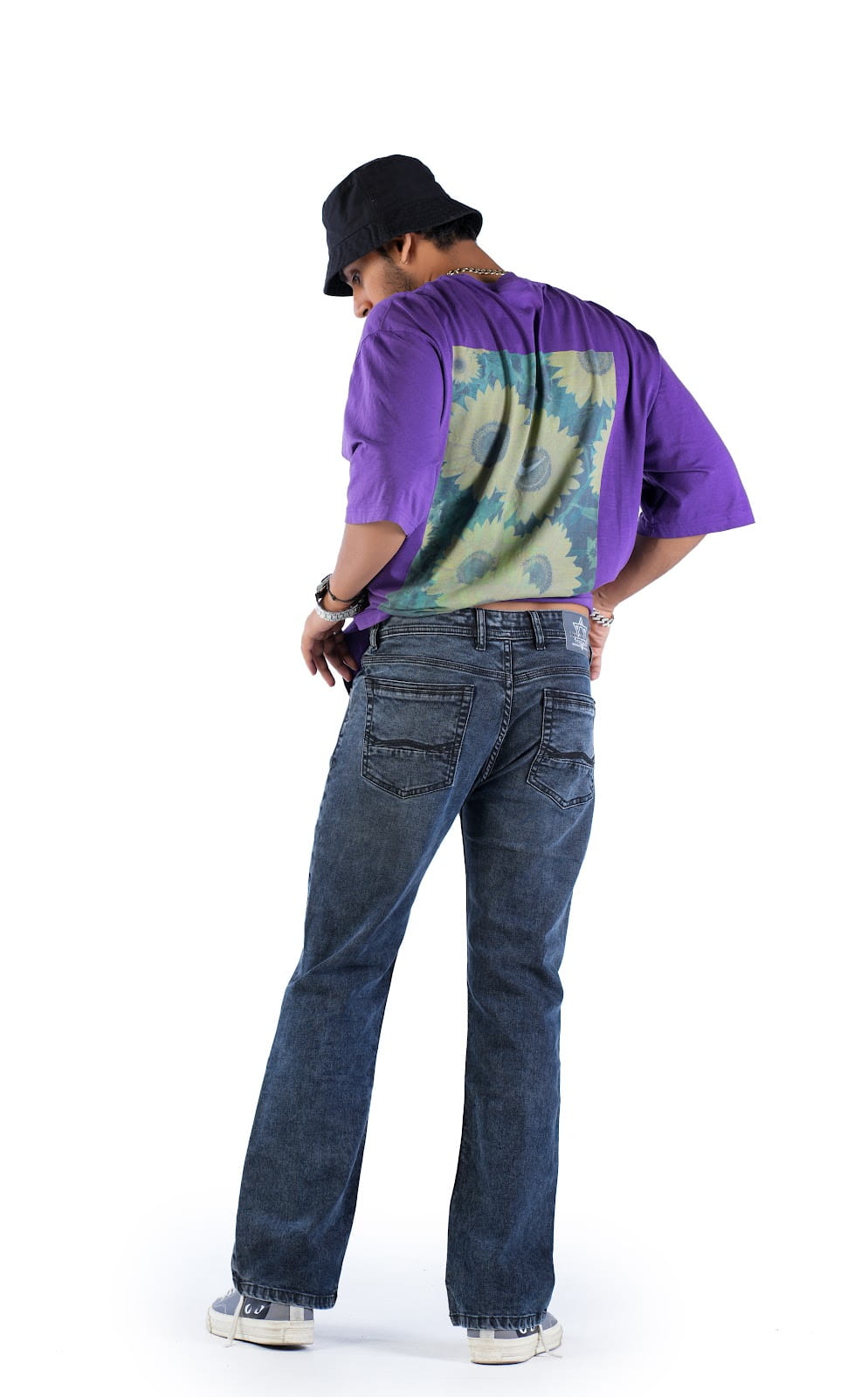 MENS CLOUD WASH BOOT-CUT FIT JEANS