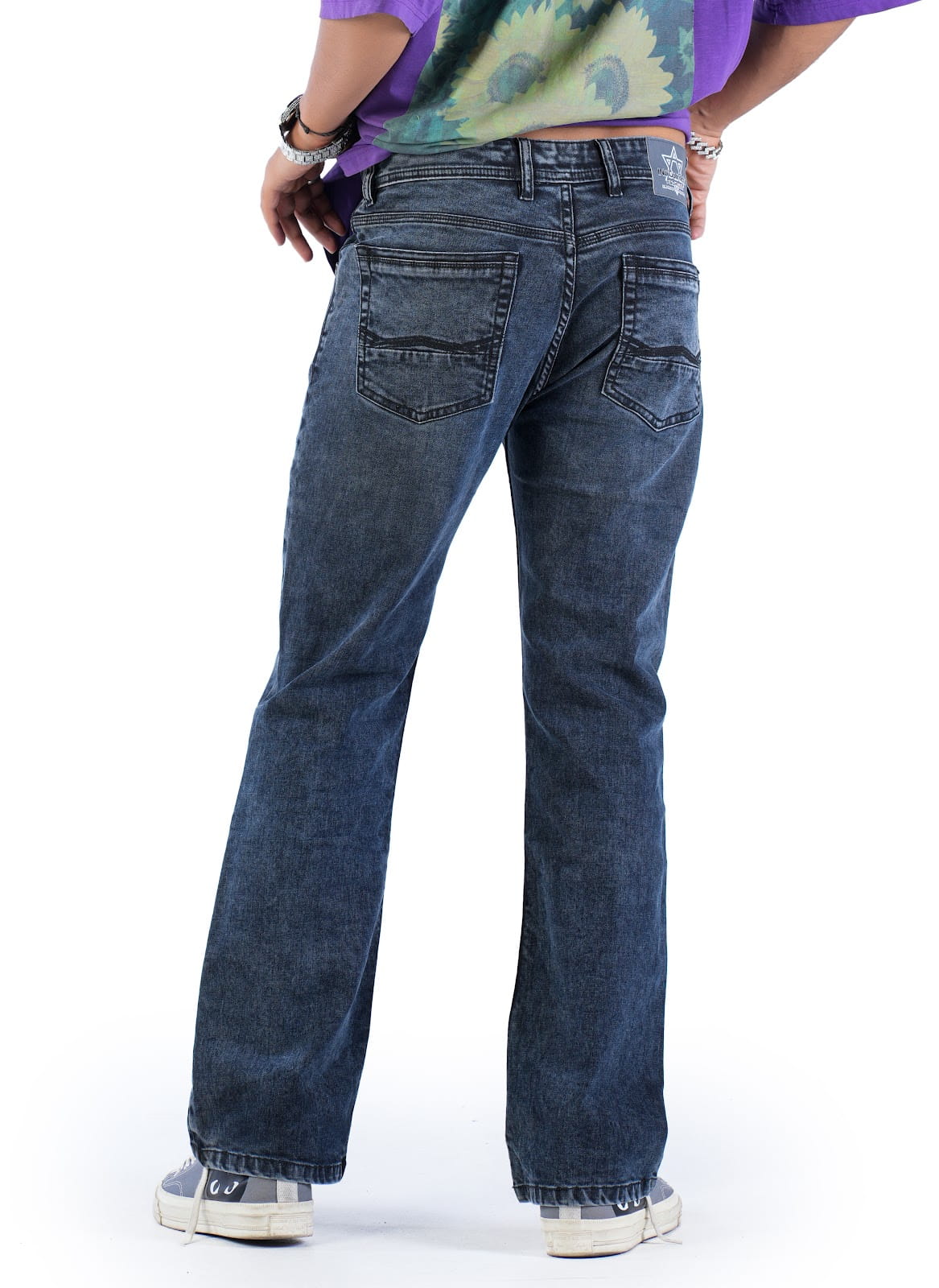 MENS CLOUD WASH BOOT-CUT FIT JEANS
