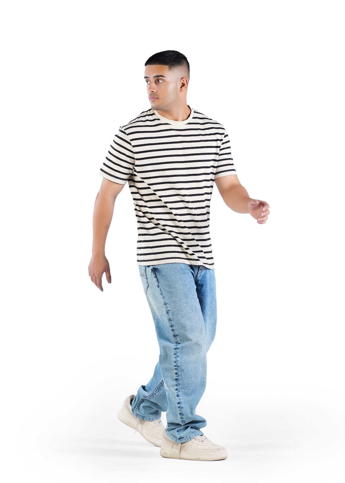 MENS ACID WASH RELAX STRAIGHT FIT JEANS